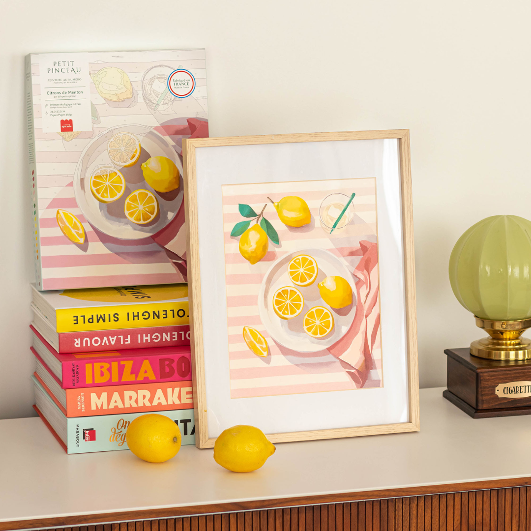 Paint by Numbers Set | Menton Lemons by La Petite Epicerie