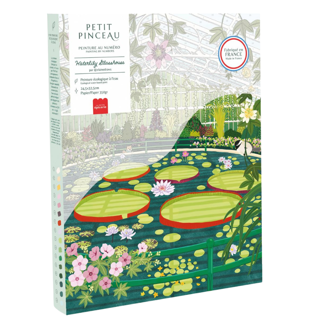 Paint by Numbers Set | Waterlily Glasshouse by Elaine Lee