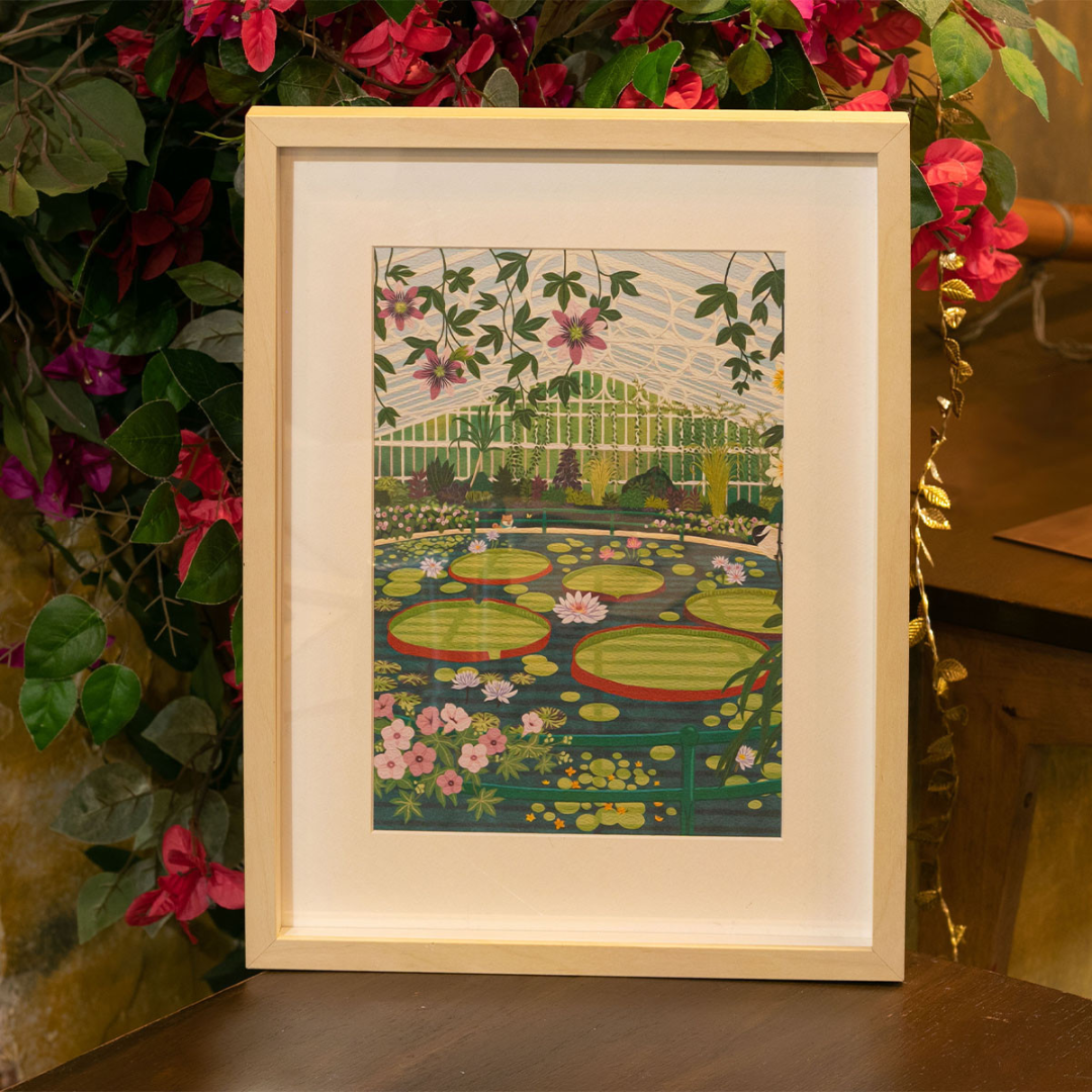 Paint by Numbers Set | Waterlily Glasshouse by Elaine Lee