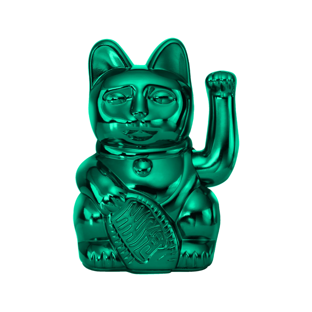 Cosmic Lucky Cat | Shiny Teal