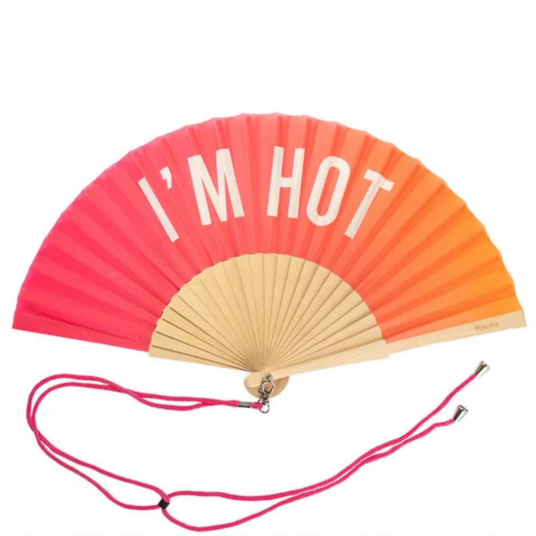 Textile Hand Fan | I'm Hot