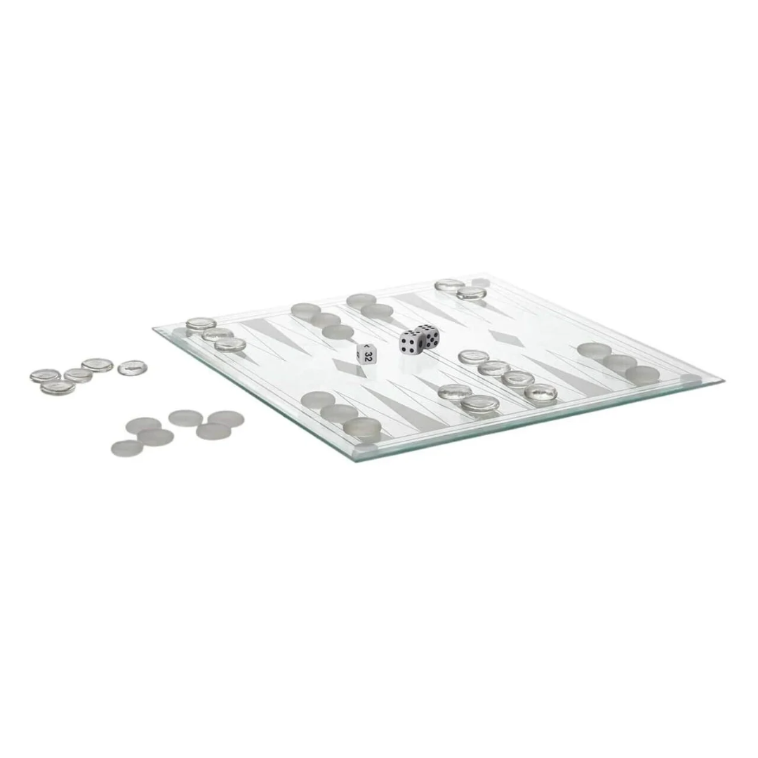Glass Backgammon Set