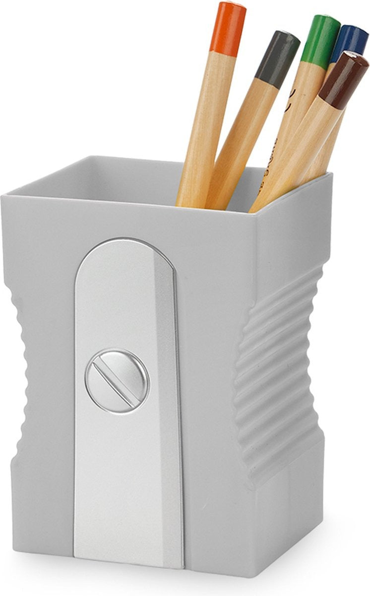Sharpener Plastic Pencil Holder - Gray