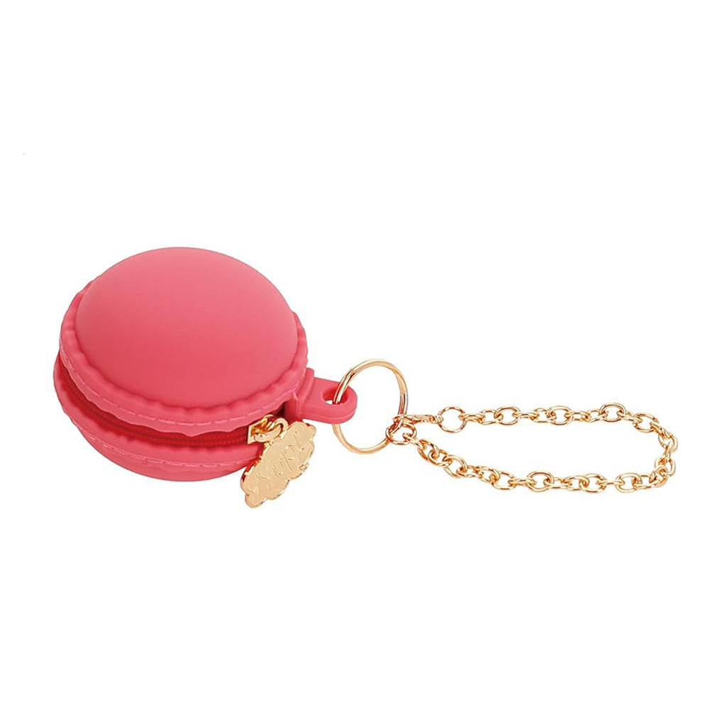 Raspberry Macaron Pouch Charm