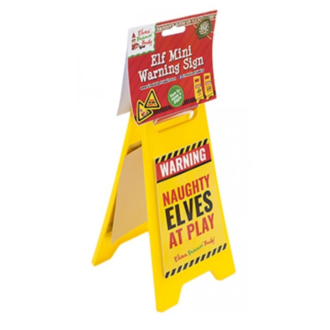 Elf On The Shelf Warning Sign
