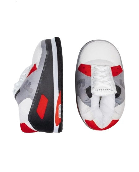 Giant House Slippers Black & Red Tinkys