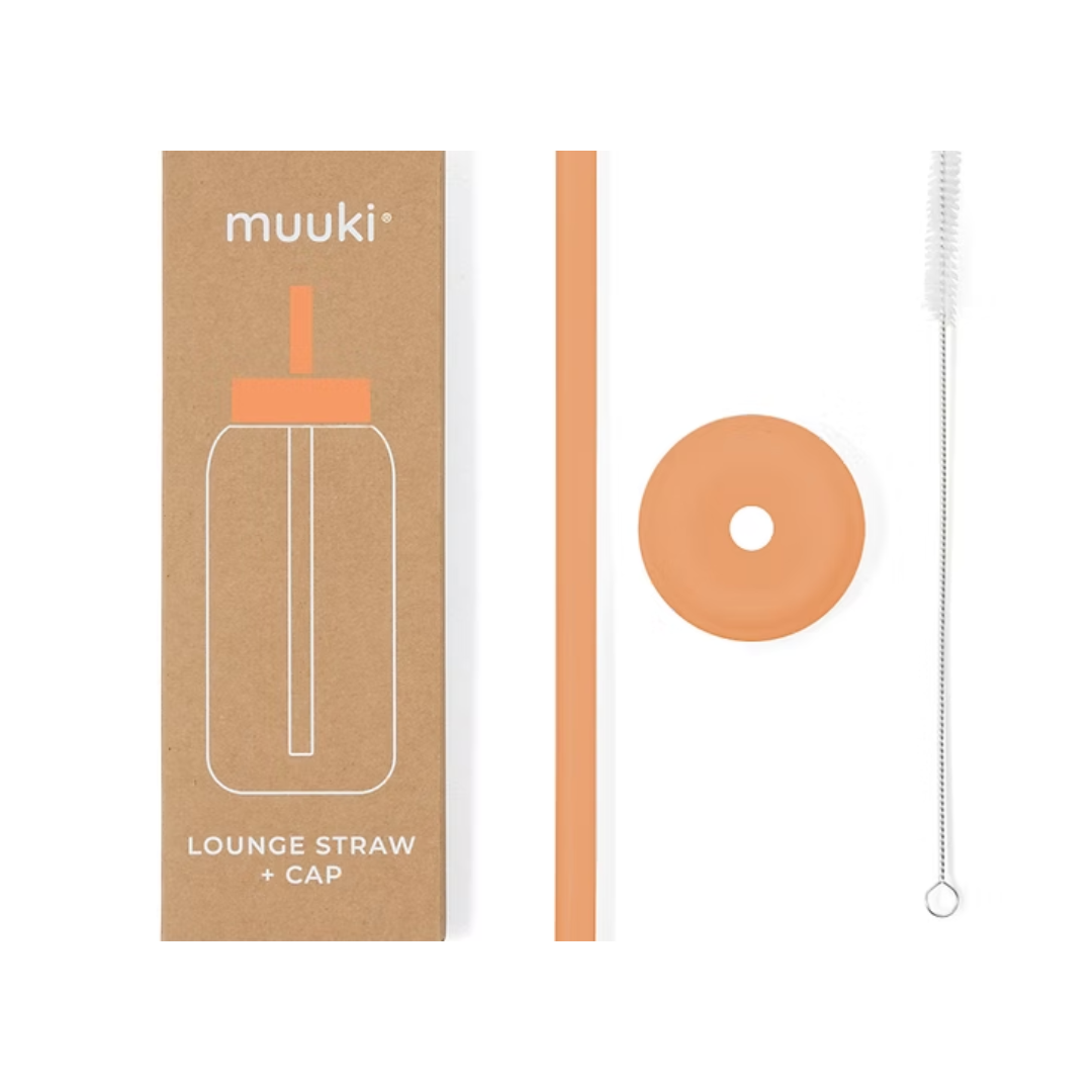 Muuki Straw & Cap | Tropical Papaya