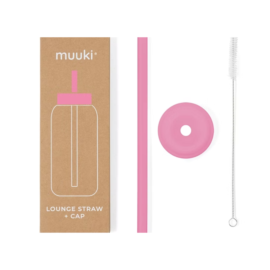 Muuki Straw & Cap | Flamingo Pink