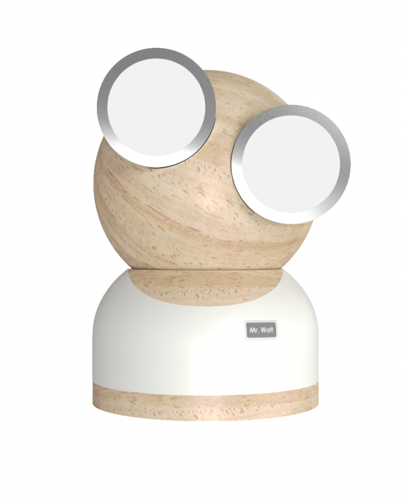 Mr Watt Goggle Wood Lamp White (Dh0184Wt)