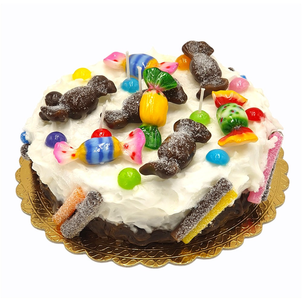 Candle Cake With Sweets