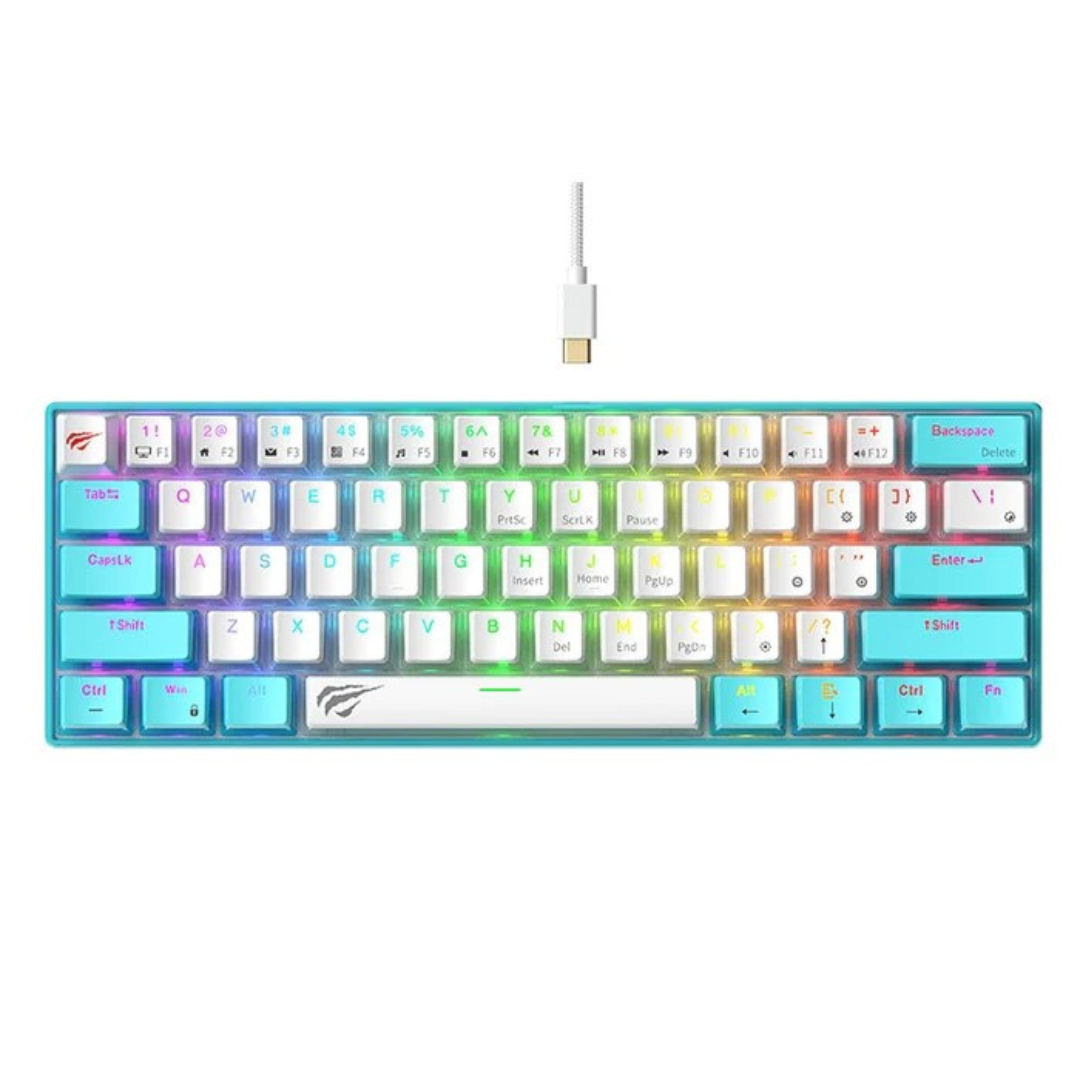 HAVIT Mechanical Keyboard RGB | White & Blue
