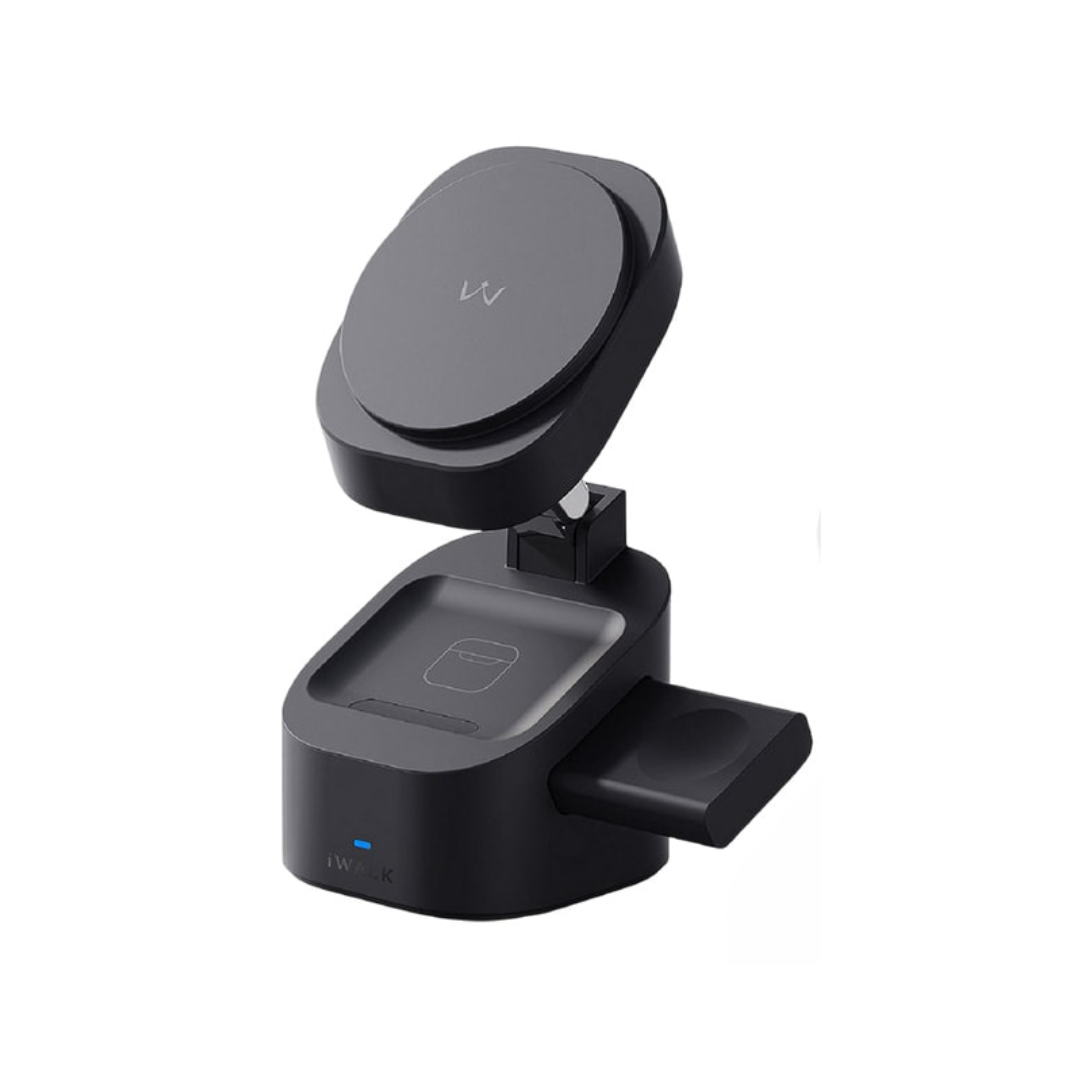 IWALK 3in1 Foldable Wireless Charging Station | Black