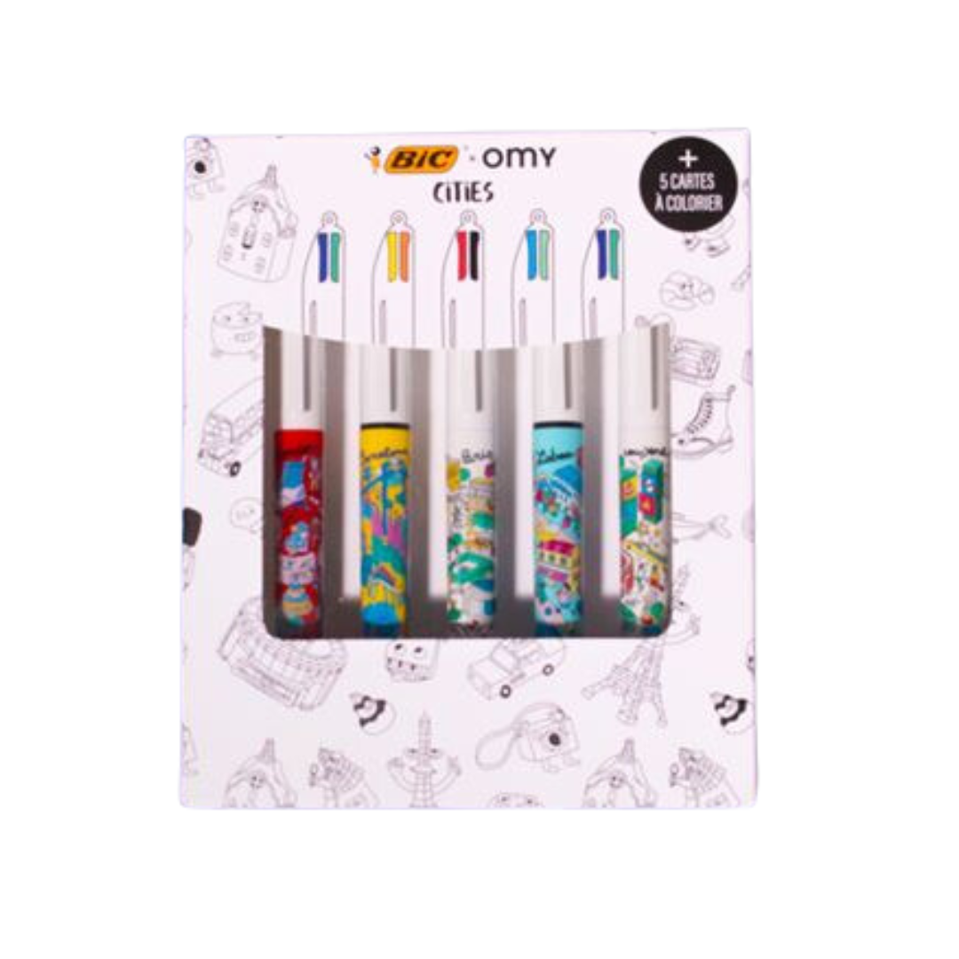 OMY 5 Cities Pens Set