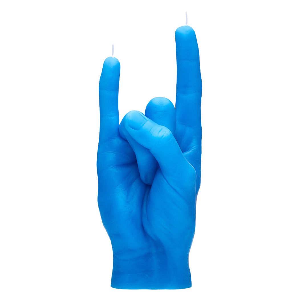 Candle Hand You Rock | Blue