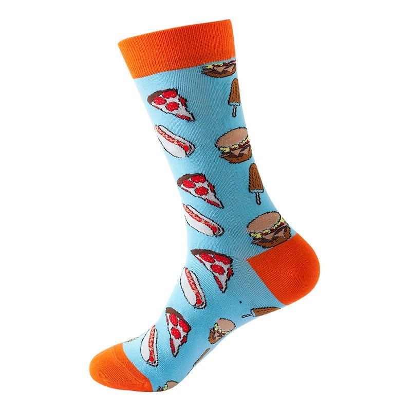 Soxxiez Fastfood Blue Socks