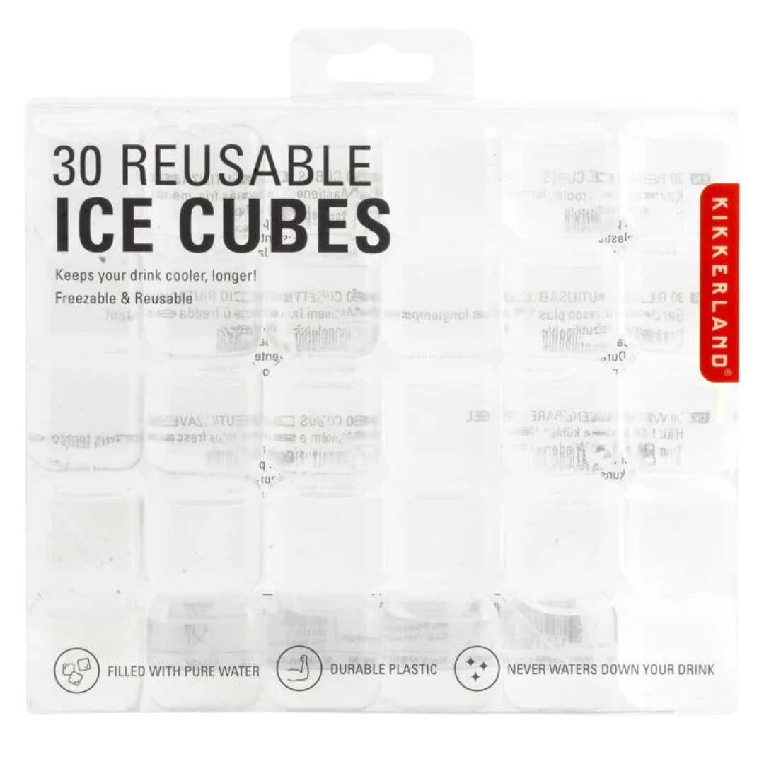 Reusable Clear Ice Cubes Set of 30