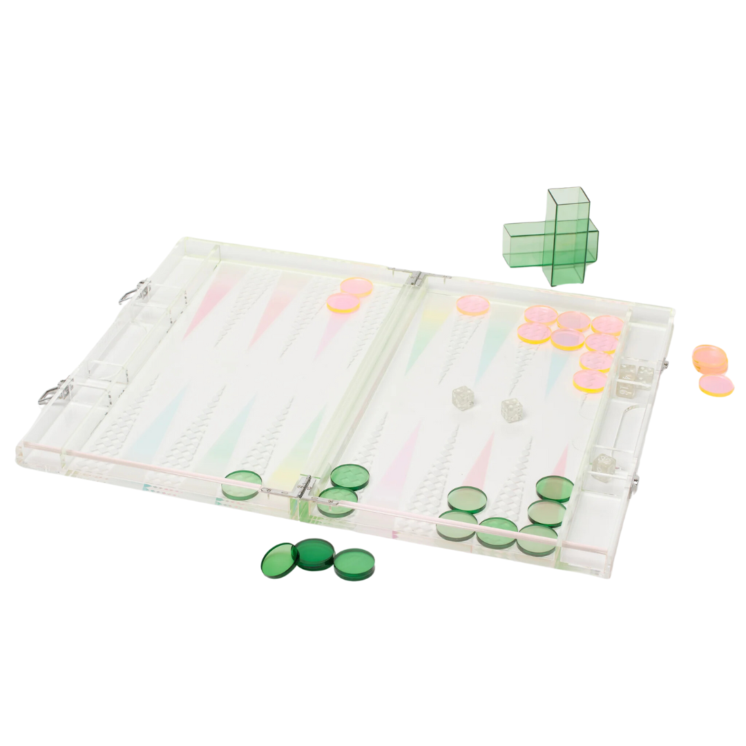 Sunnylife Lucite Backgammon
