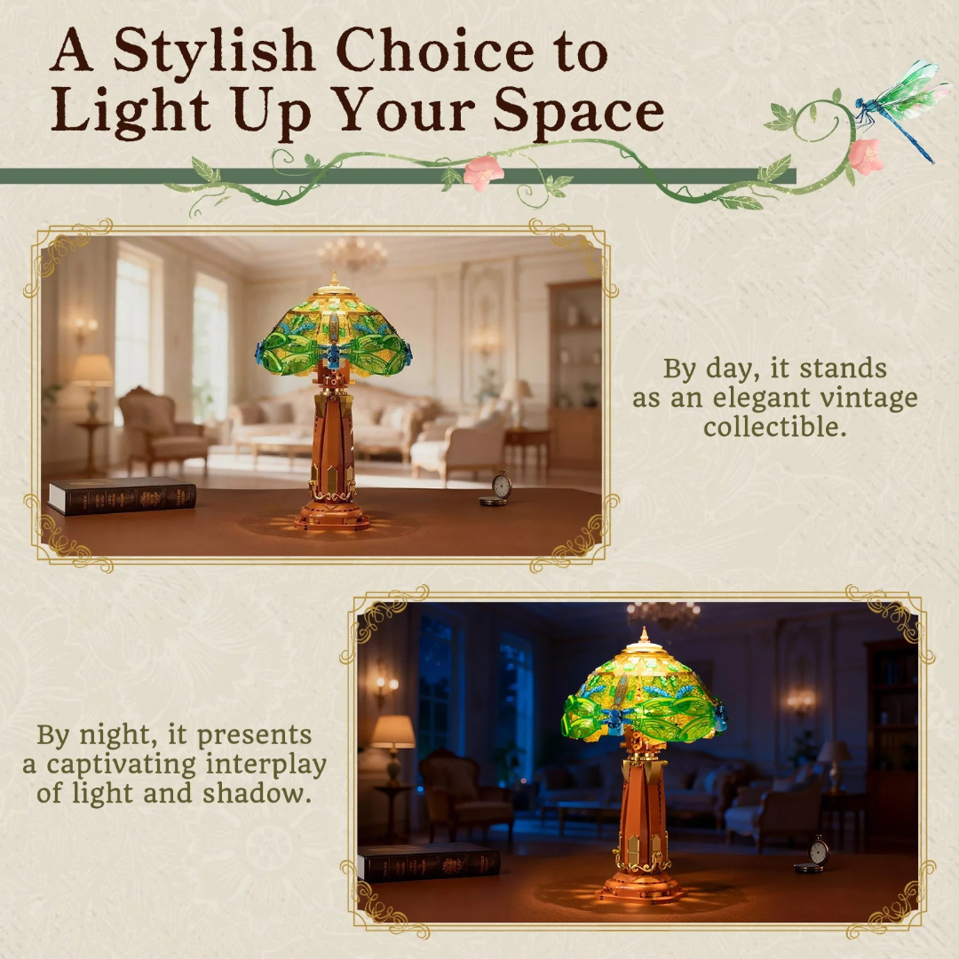 Retro Collection | Stained Glass Table Lamp