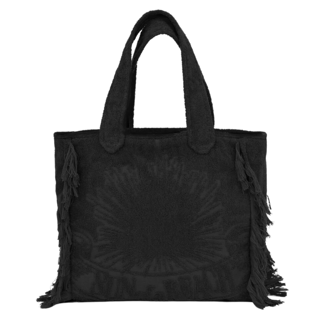 Sun of a Beach Terry Tote Bag Mini | Black