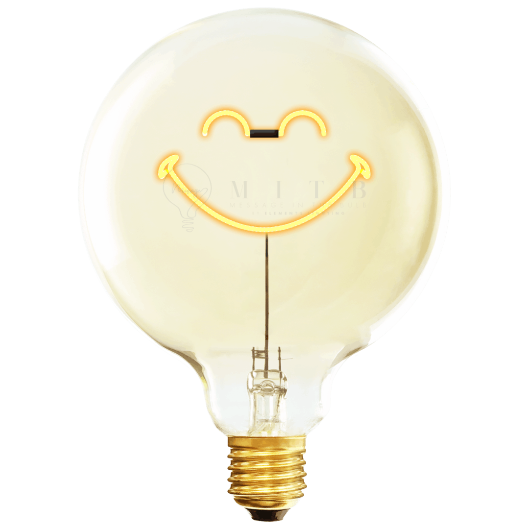 Decorative Light Bulb | Smiley