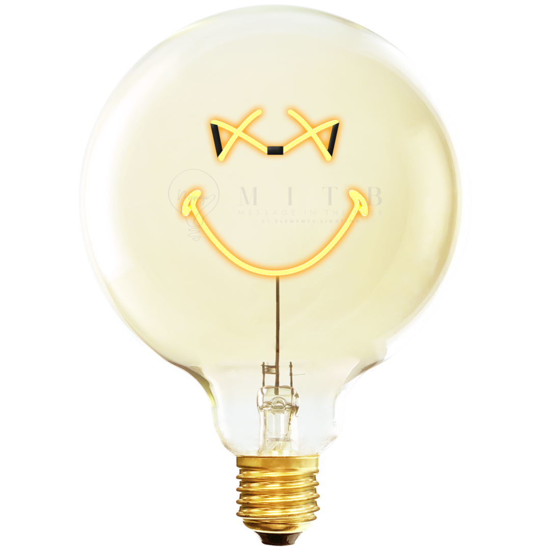 Decorative Light Bulb | Smiley XX