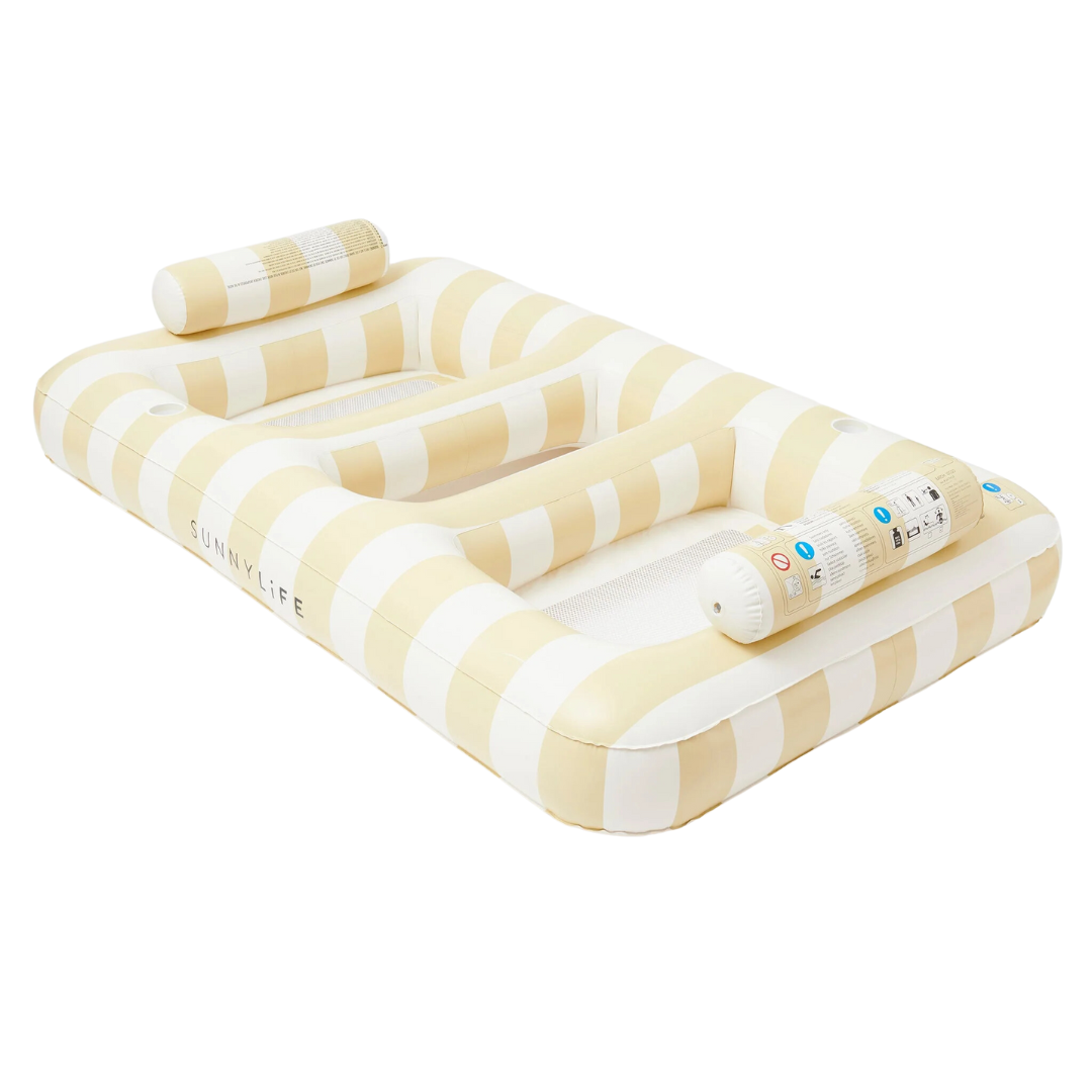 Sunnylife Twin Hammock Float | Soft Mustard
