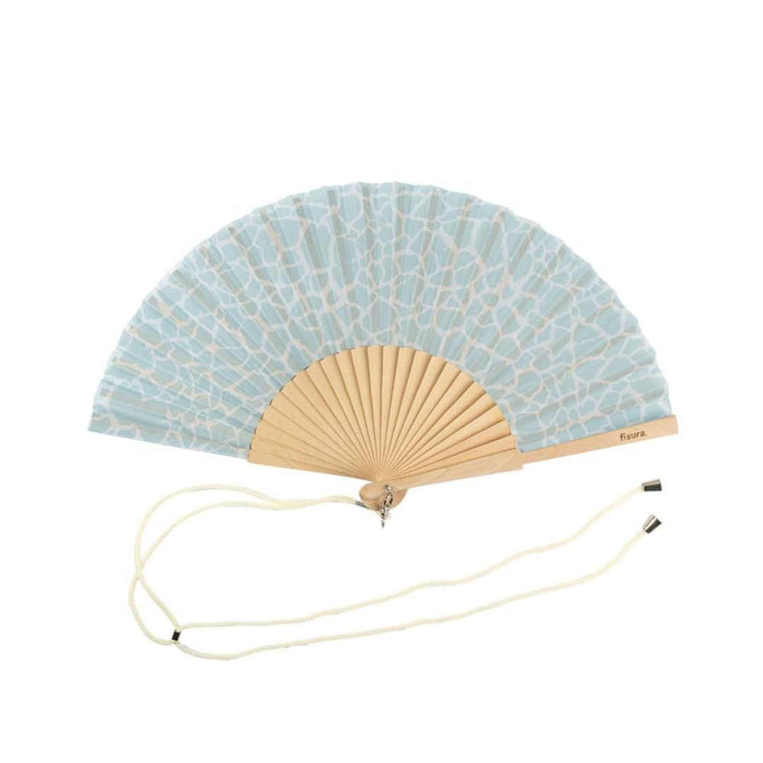 Textile Hand Fan | Water Effect