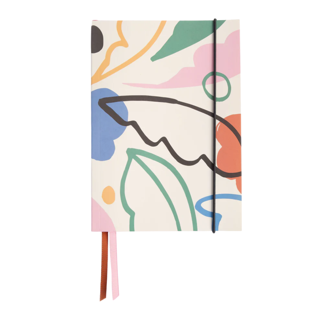 Abstract Botanical Soft Cover Notebook