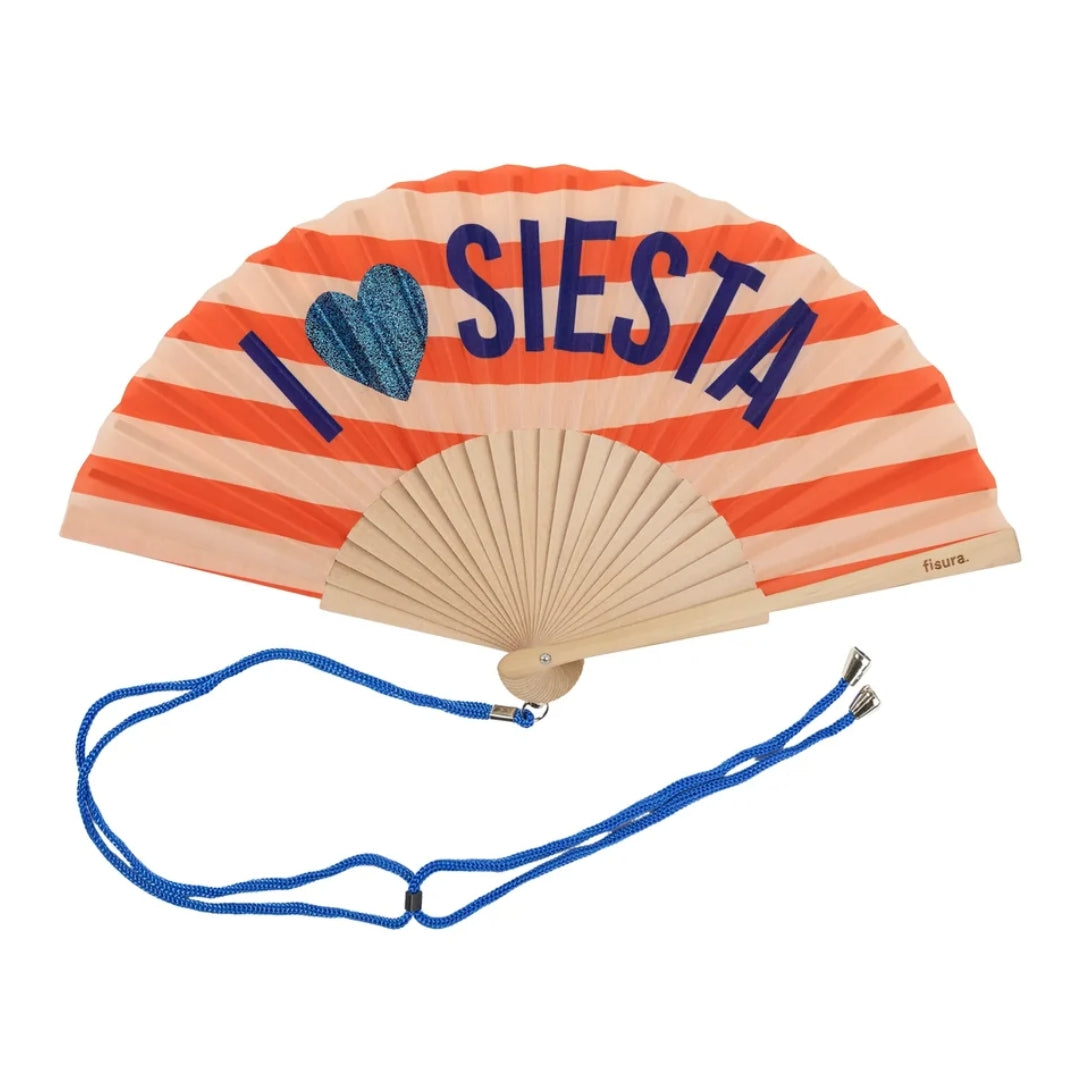 Textile Hand Fan | I Love Siesta