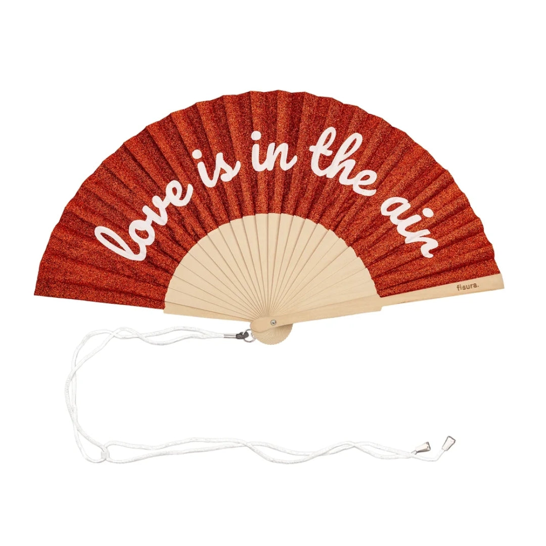 Textile Hand Fan | Love Is In The Air
