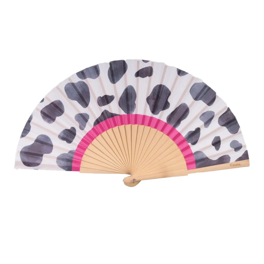 Textile Hand Fan | Cow