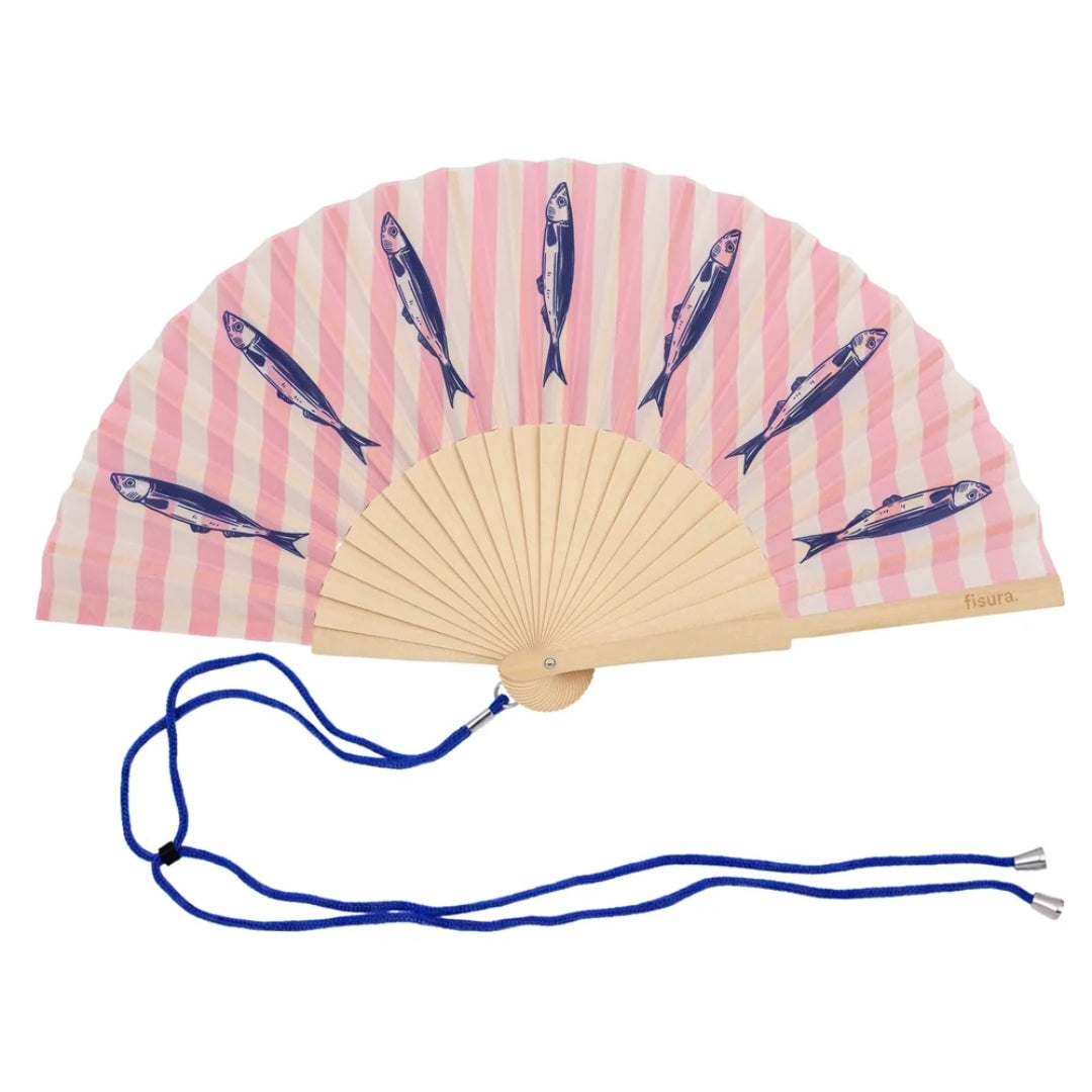 Textile Hand Fan | Sardines