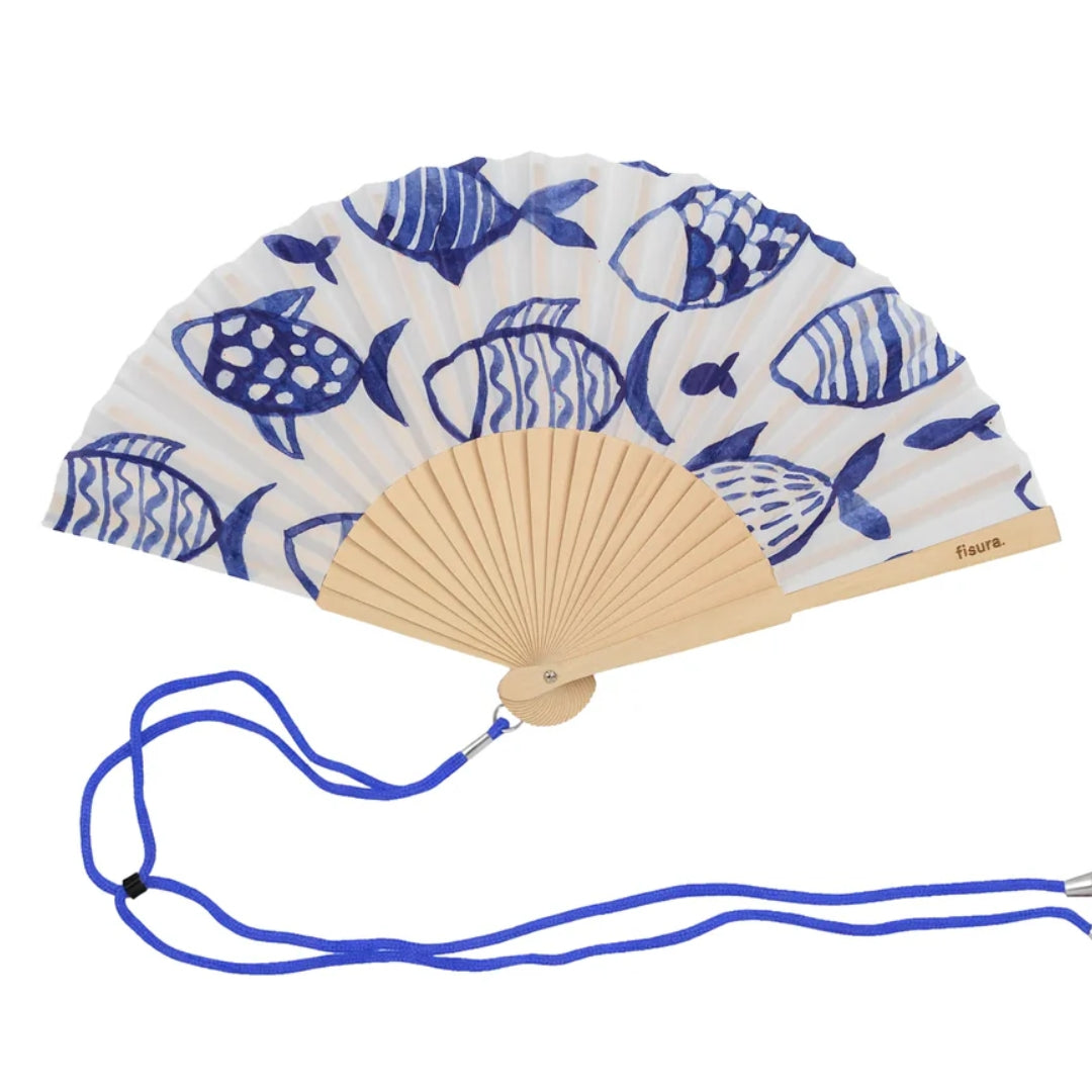 Textile Hand Fan | Fish