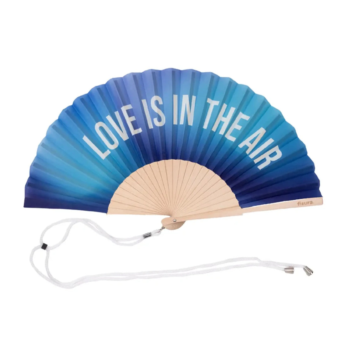 Textile Hand Fan | Love Is In The Air