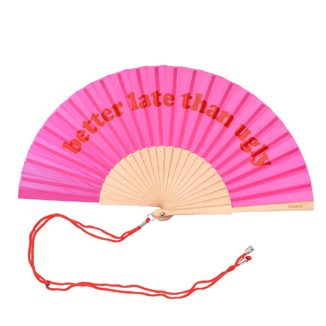 Textile Hand Fan | Better Late Than Ugly