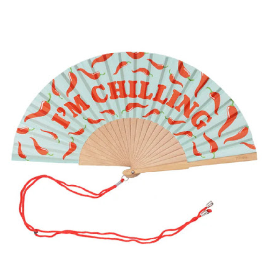 Textile Hand Fan | I'm Chilling