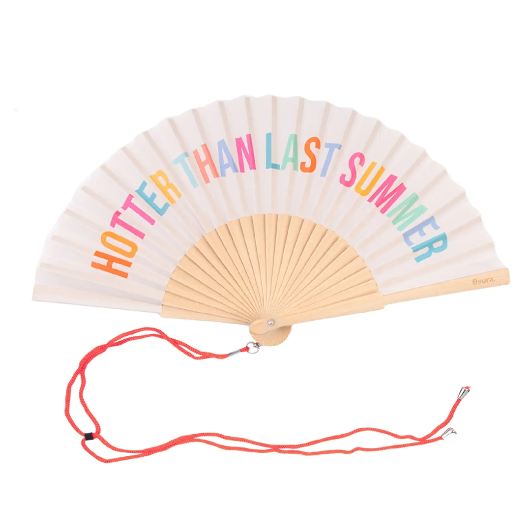 Textile Hand Fan | Hotter Than Last Summer