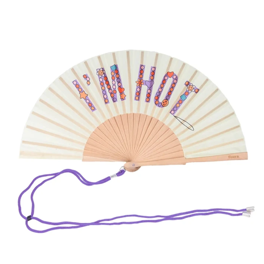 Textile Hand Fan | I'm Hot Beads