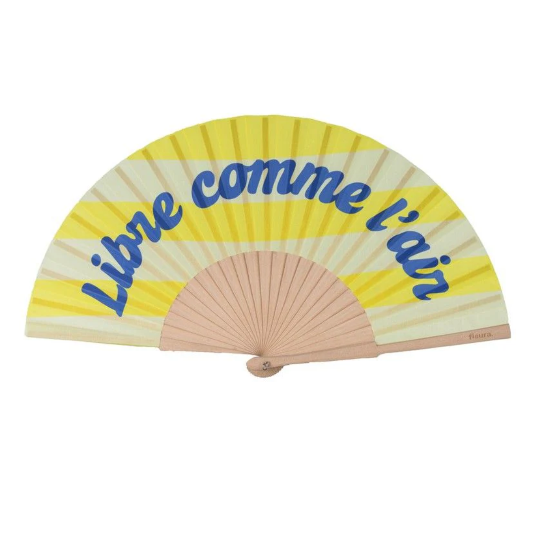 Textile Hand Fan | Libre Comme L'Air