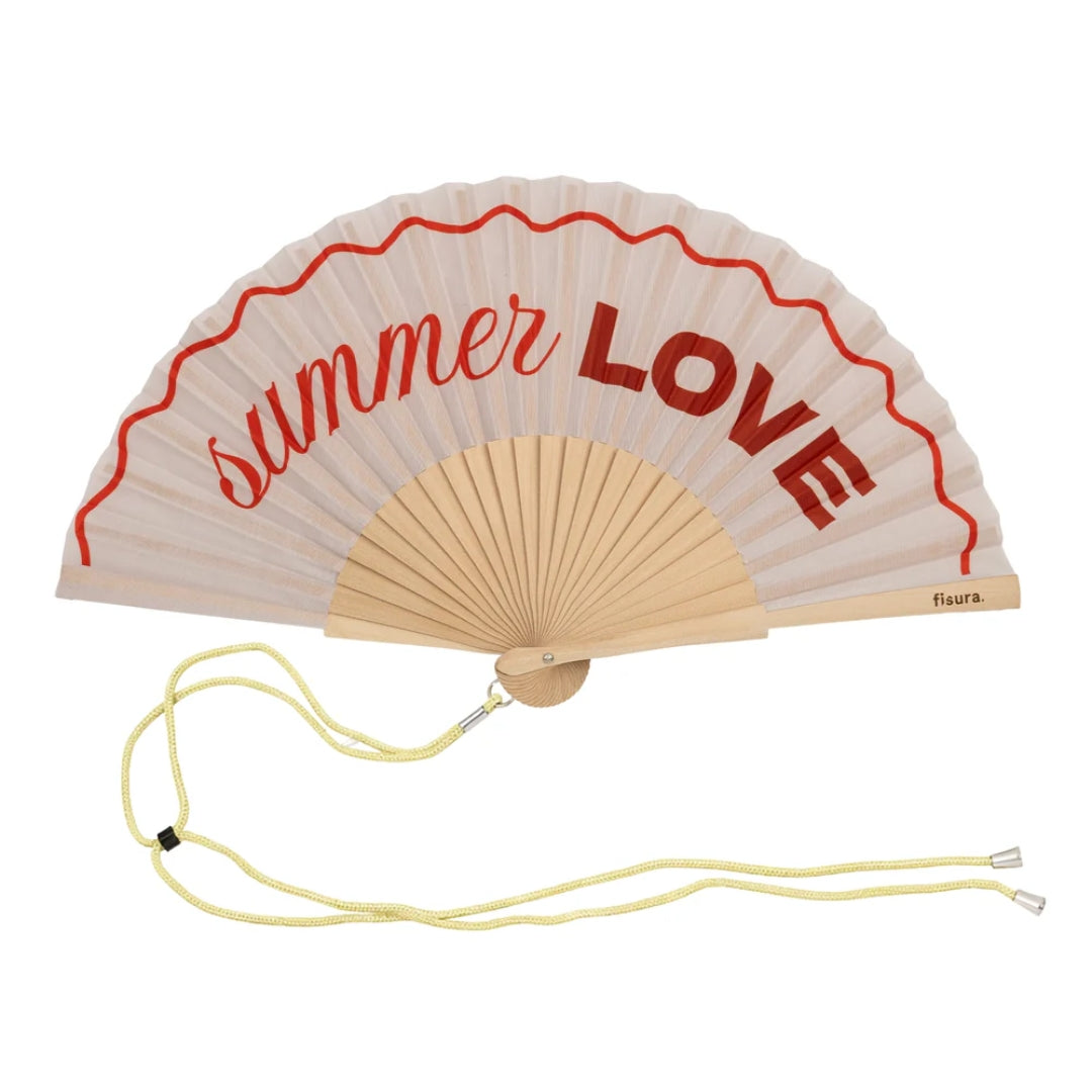 Textile Hand Fan | Summer Love