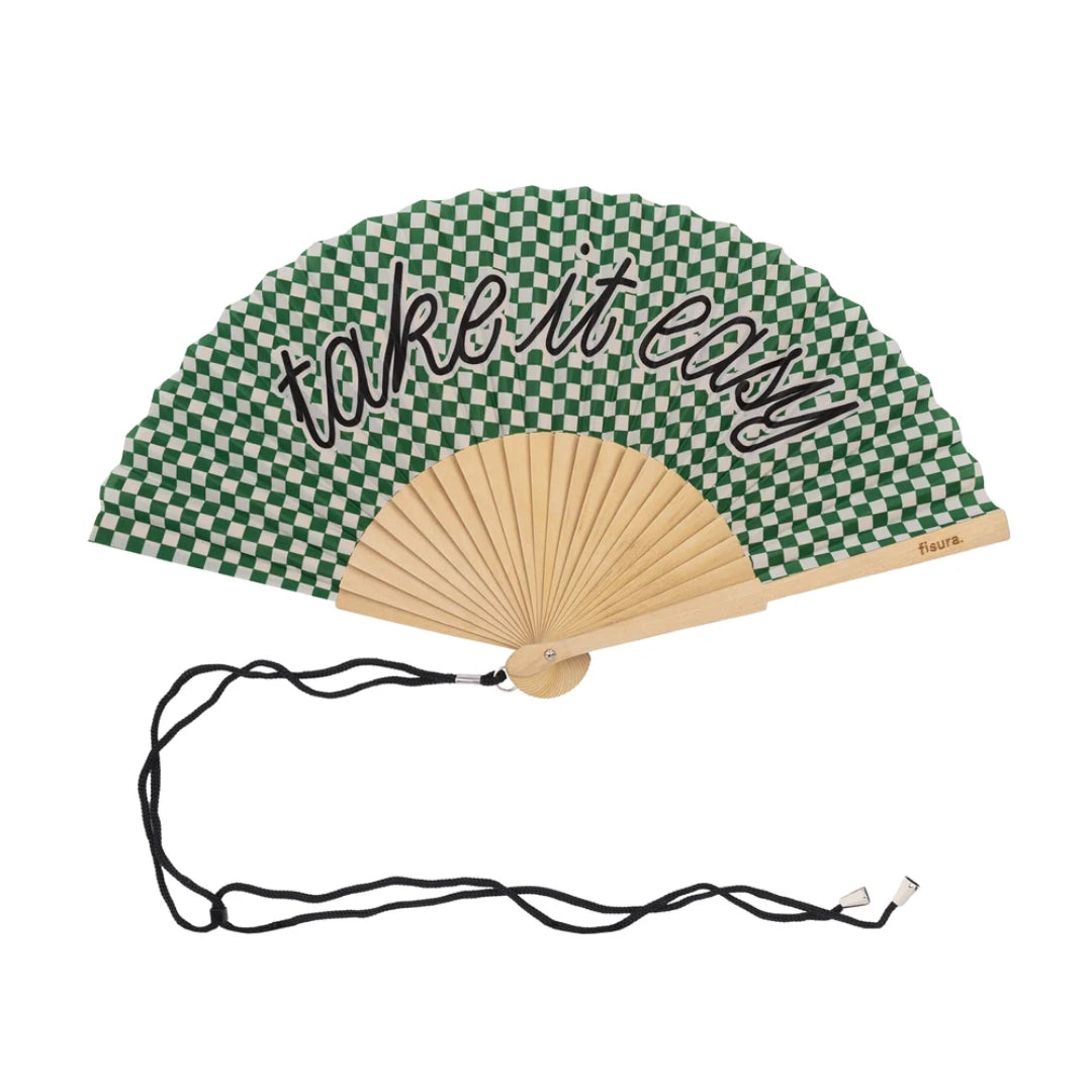 Textile Hand Fan | Take It Easy