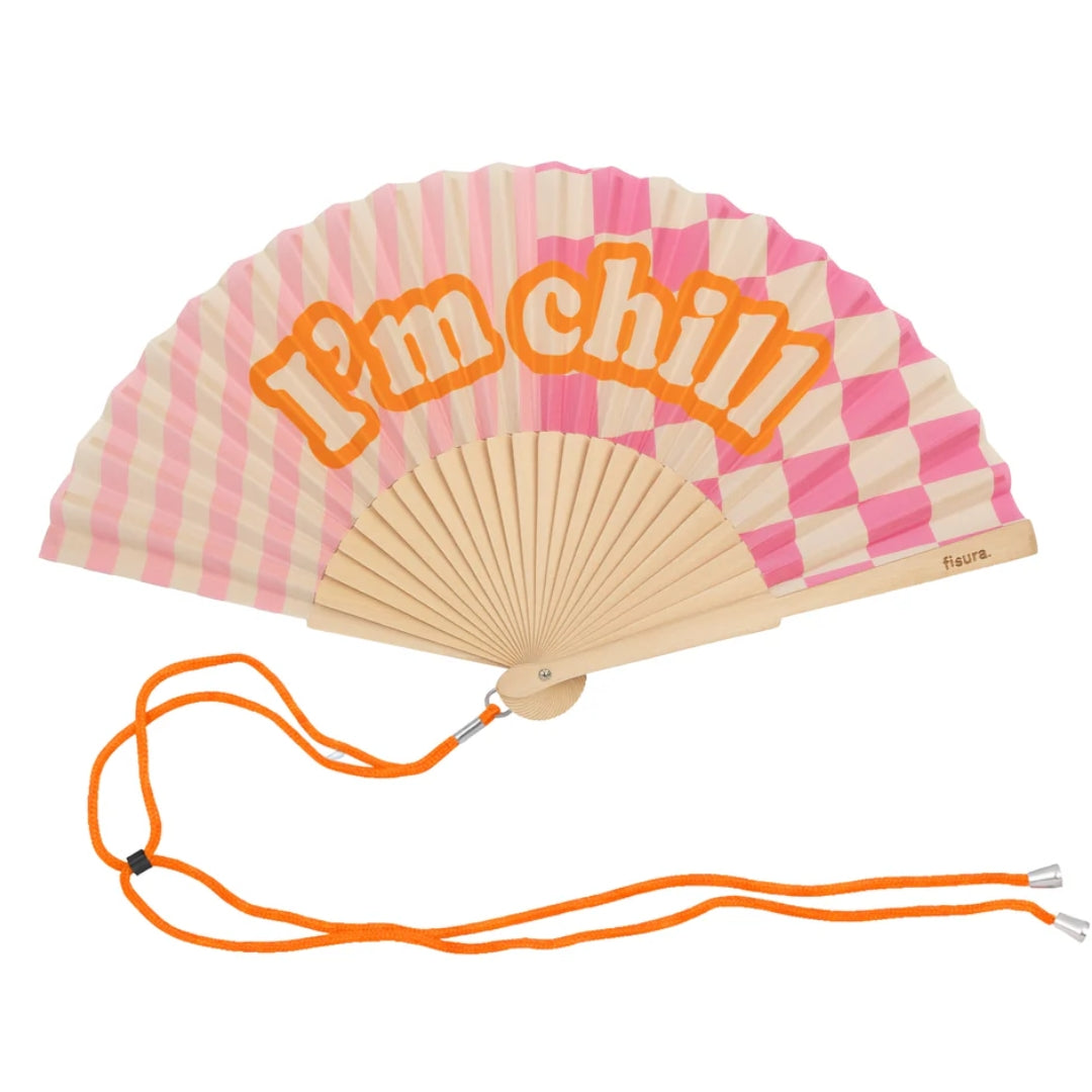 Textile Hand Fan | I'm Chill
