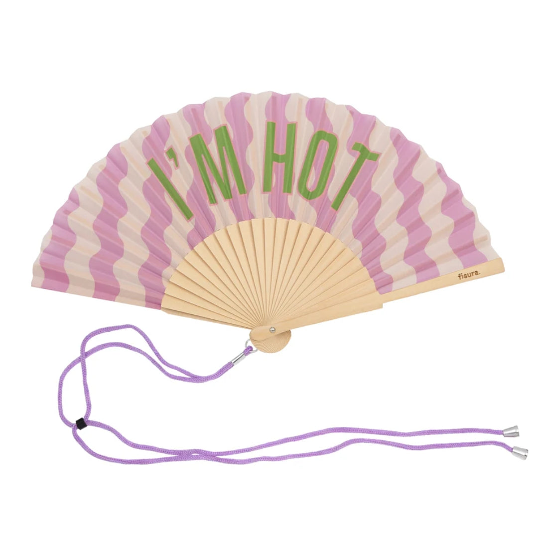 Textile Hand Fan | I'm Hot
