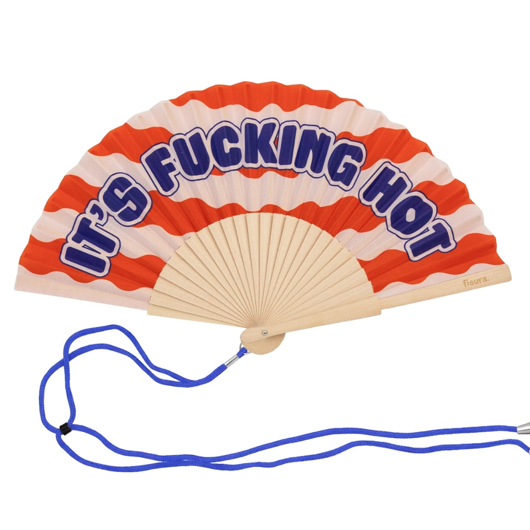 Textile Hand Fan | It's F*cking Hot