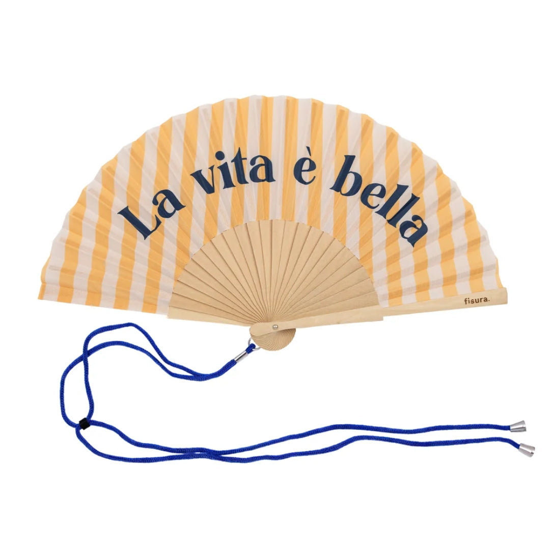 Textile Hand Fan | La Vita E Bella