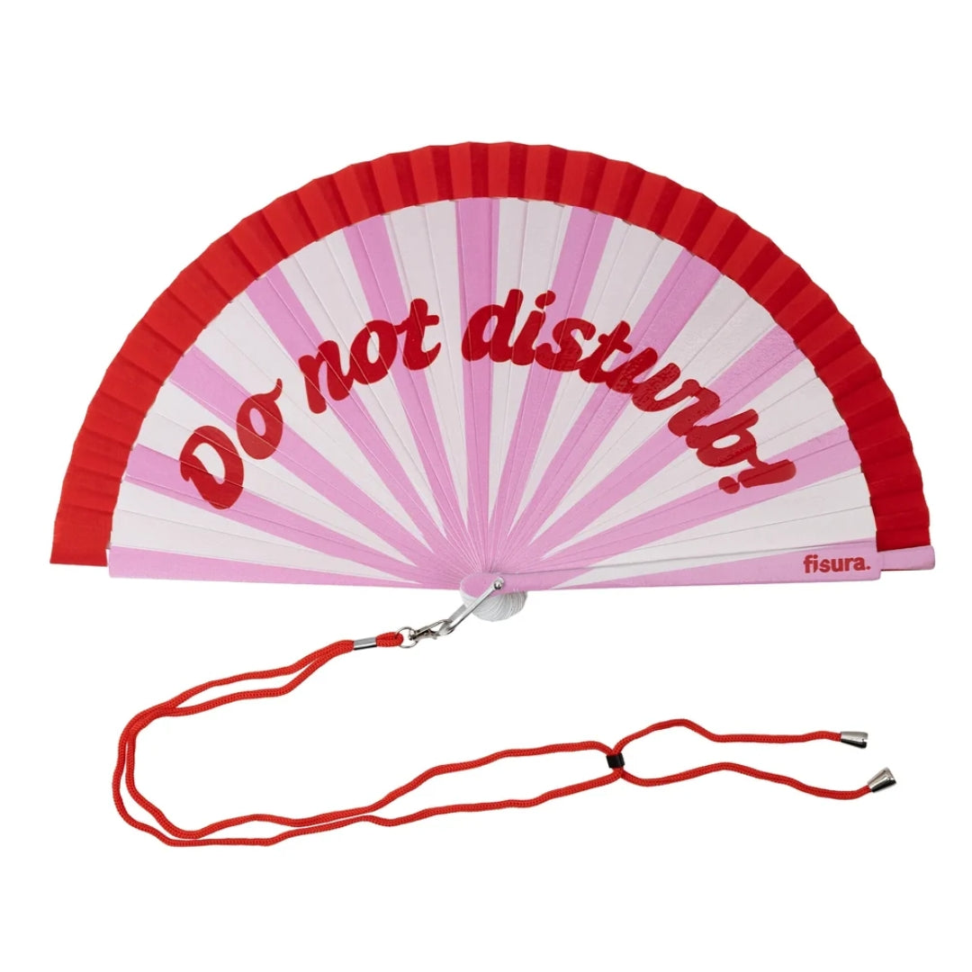 Textile Hand Fan | Do Not Disturb