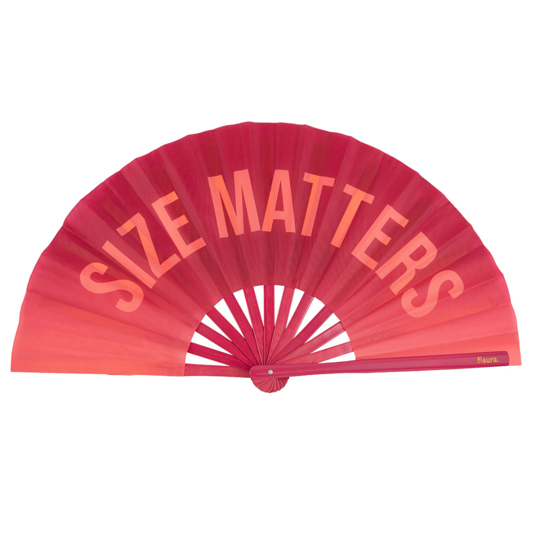 XXL Textile Hand Fan | Size Matters