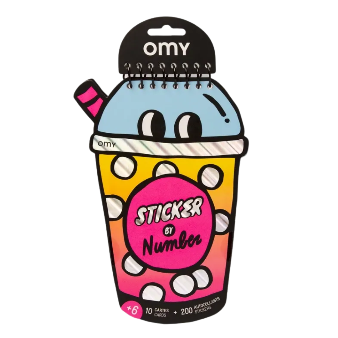OMY Sticker By Number | Bubble Tea