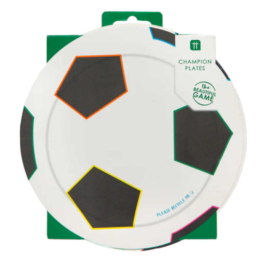 Party Champions Soccer Plates 12 Pack
