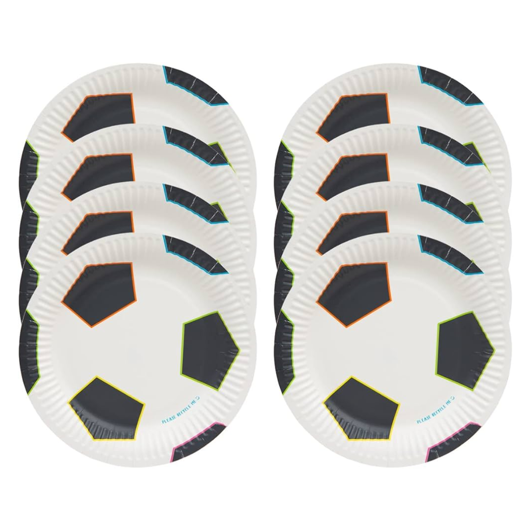 Party Champions Soccer Plates 12 Pack